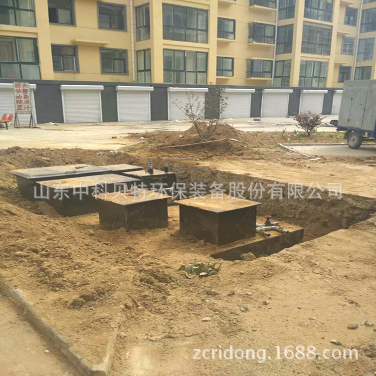 济宁邹城某新建居民住宅小区生活污水处理设备安装调试指导现场